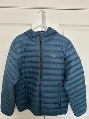 Scandinavian Explorer Packable Down Puffer Jacket Hooded Blue